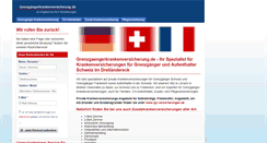 Desktop Screenshot of grenzgaengerkrankenversicherung.de